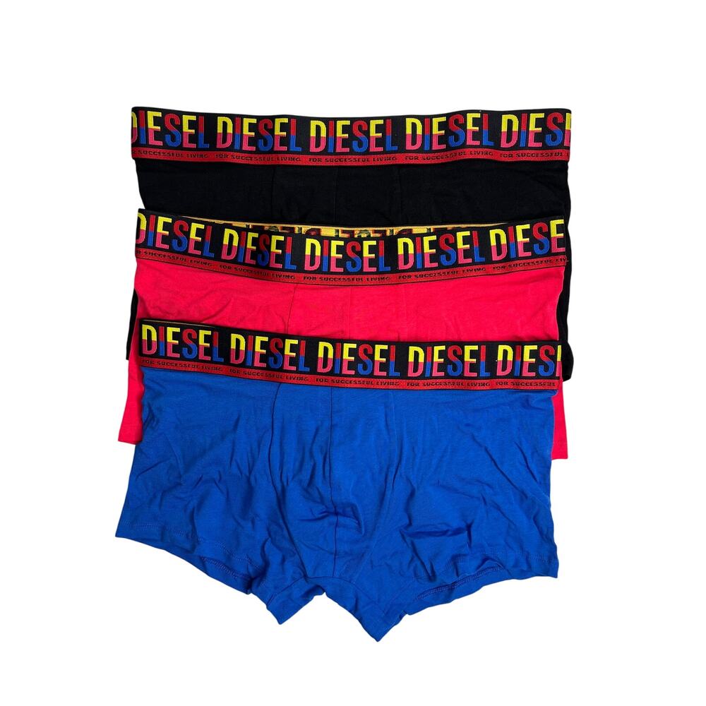 4-65 DIESEL Men's NIB $45 Cotton Underwear Trunks Briefs 3-PACK Small